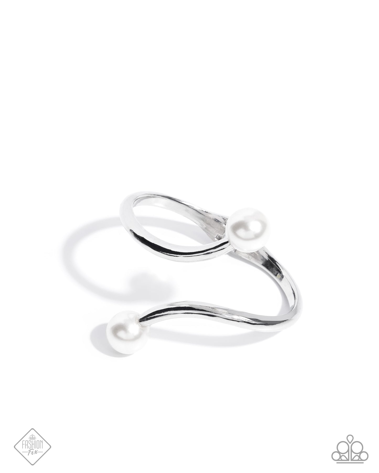 Effulgent Exemplar - White Hinge Bracelet - Fiercely 5th Avenue - February 2025