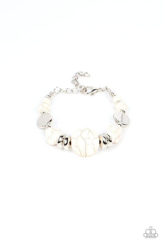 Mesa Vista - White Bracelet - Paparazzi Accessories