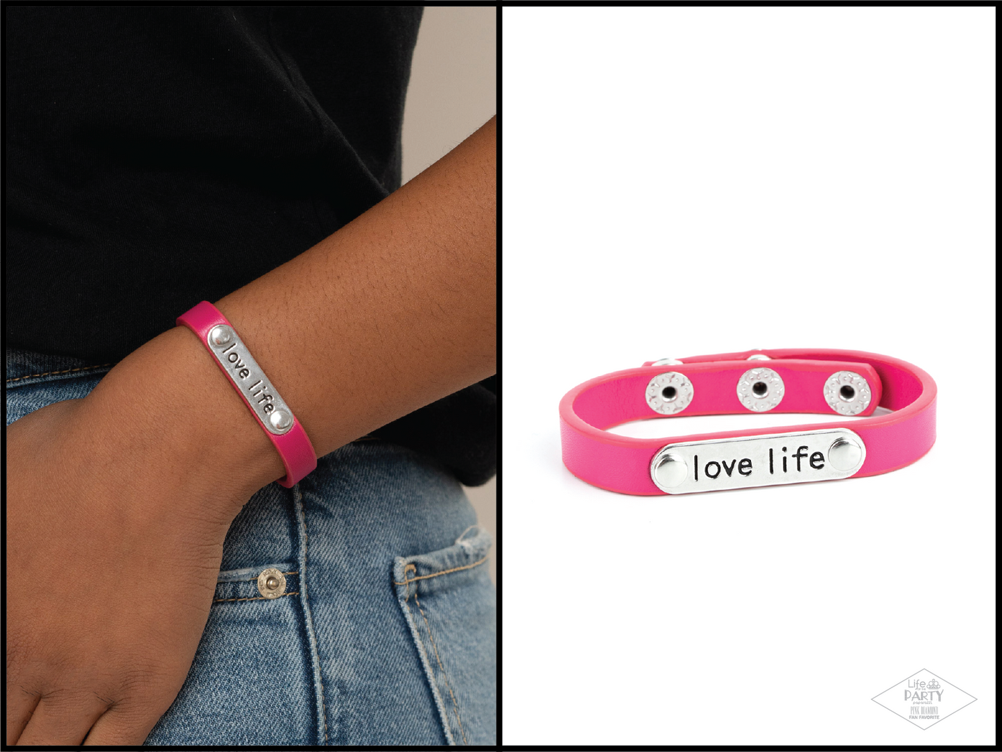 Love Life - Pink Bracelet - Paparazzi Accessories