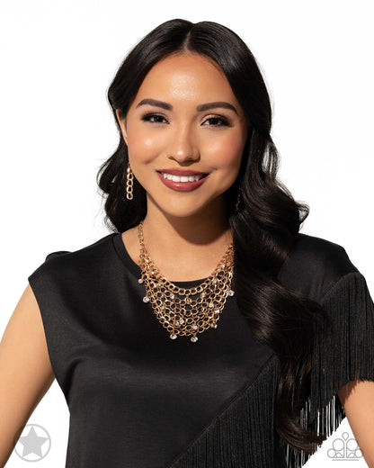 Fishing for Compliments - Gold Necklace - Paparazzi Accessories