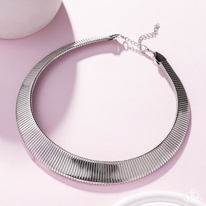 Fringe Formal - Silver Necklace