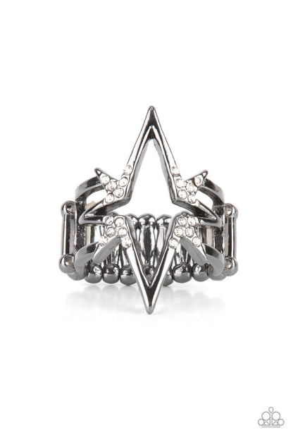 Extra Electrifying - Black Ring - Paparazzi Accessories