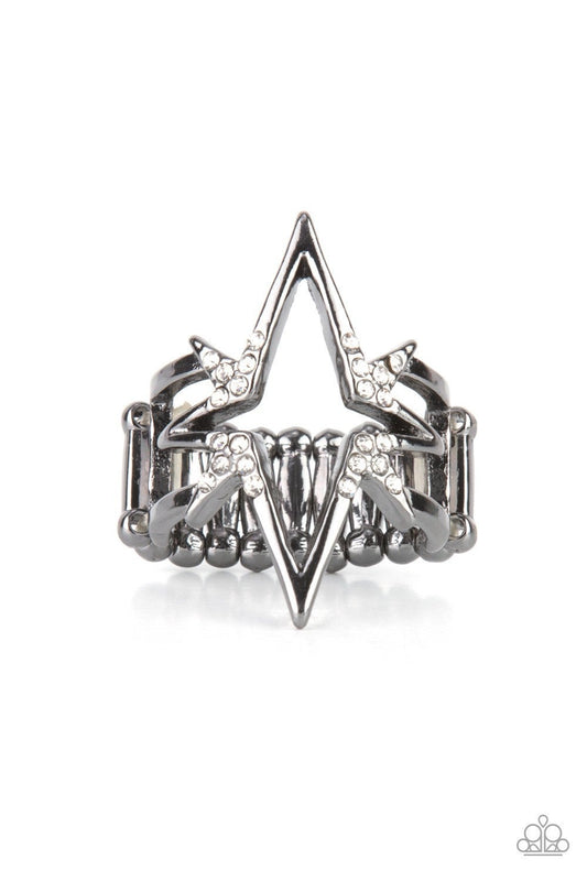 Extra Electrifying - Black Ring - Paparazzi Accessories