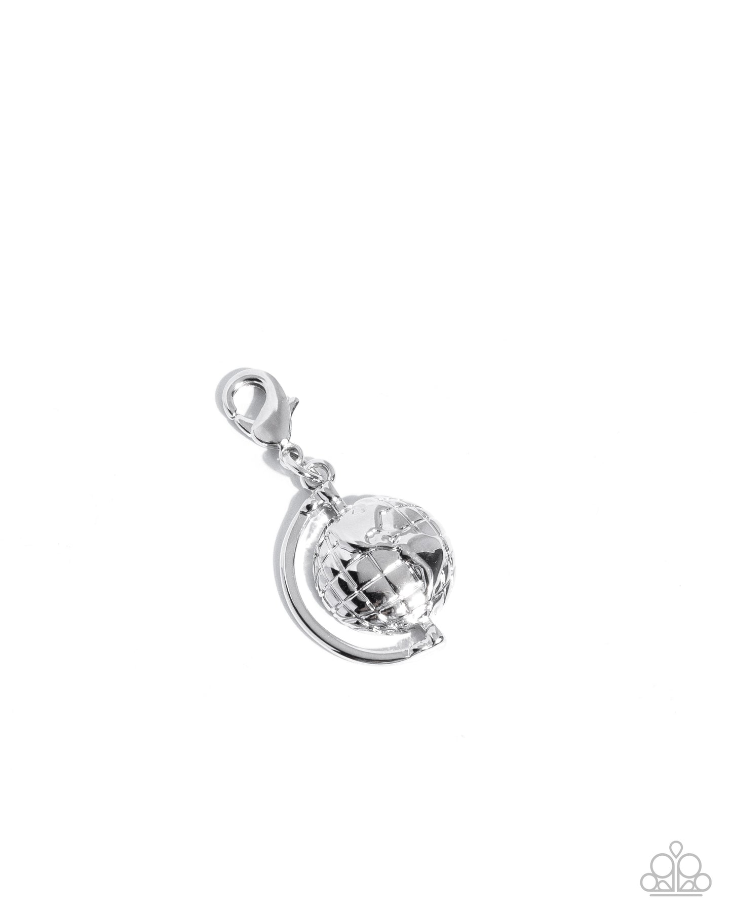 Global Glory - Rhodium Plated Charm - Paparazzi Accessories
