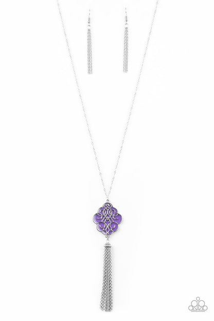 Malibu Mandala - Purple Necklace - Paparazzi Accessories