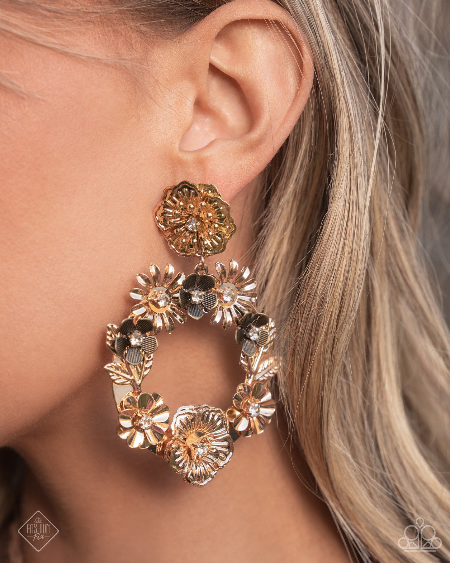 Graceful Garden - Gold Post Earrings - Glimpses of Malibu January 2025