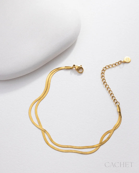 CACHET - “Lilt” - 18k Gold Plated Bracelet - Exclusive “Pink Friday” Release