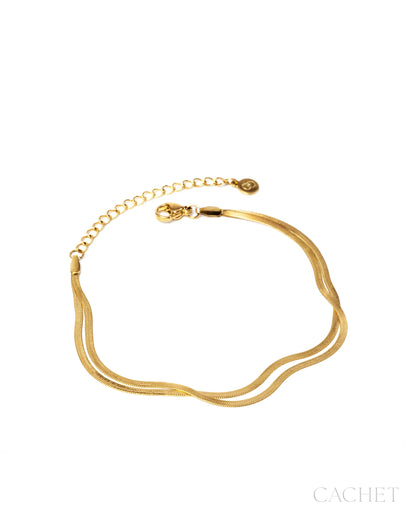 CACHET - “Lilt” - 18k Gold Plated Bracelet - Exclusive “Pink Friday” Release