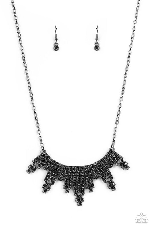 Skyscraping Sparkle - Black Necklace - Paparazzi Accessories