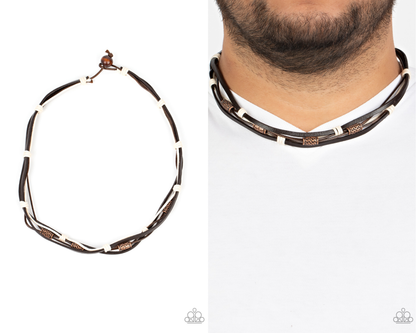 Backpack Paradise - Copper Urban Necklace - Paparazzi Accessories