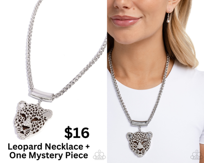 Leopard Luminescence - Brown Necklace PLUS 1 Mystery Piece- Paparazzi Accessories