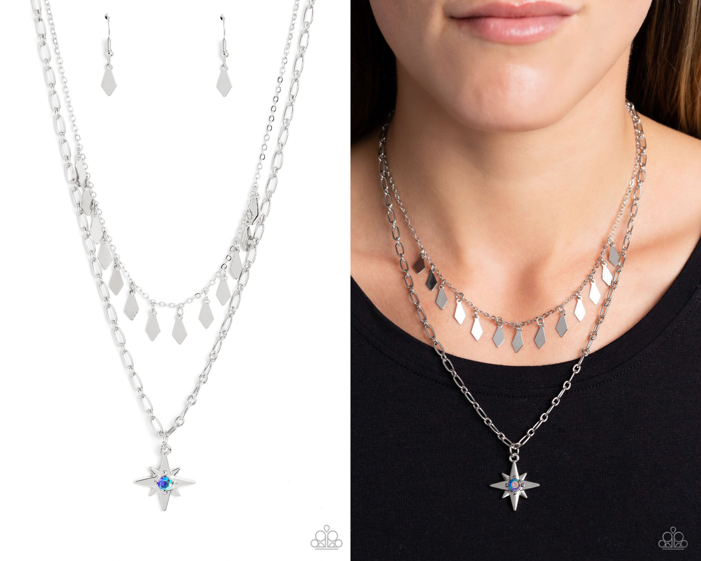 The Second Star To The LIGHT - Blue Necklace - Paparazzi Accessories