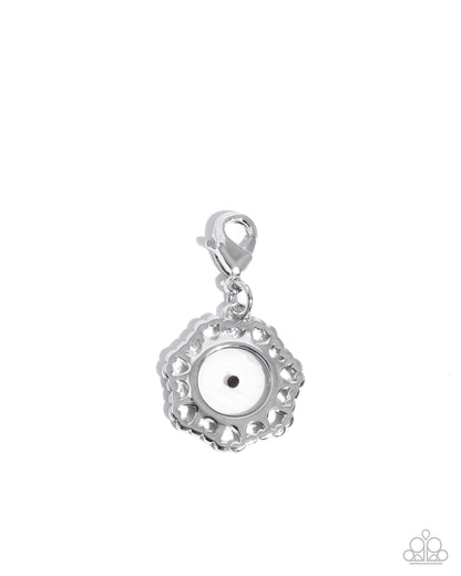 Memorable Mustard Seed - Rhodium Plated Charm - Paparazzi Accessories