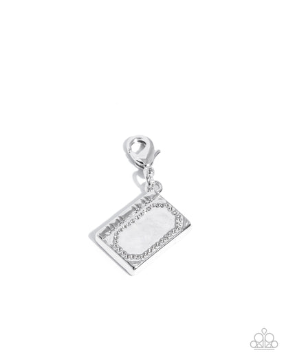 Mother, Tell Me a Story - Rhodium Plated Charm - Paparazzi Accessories