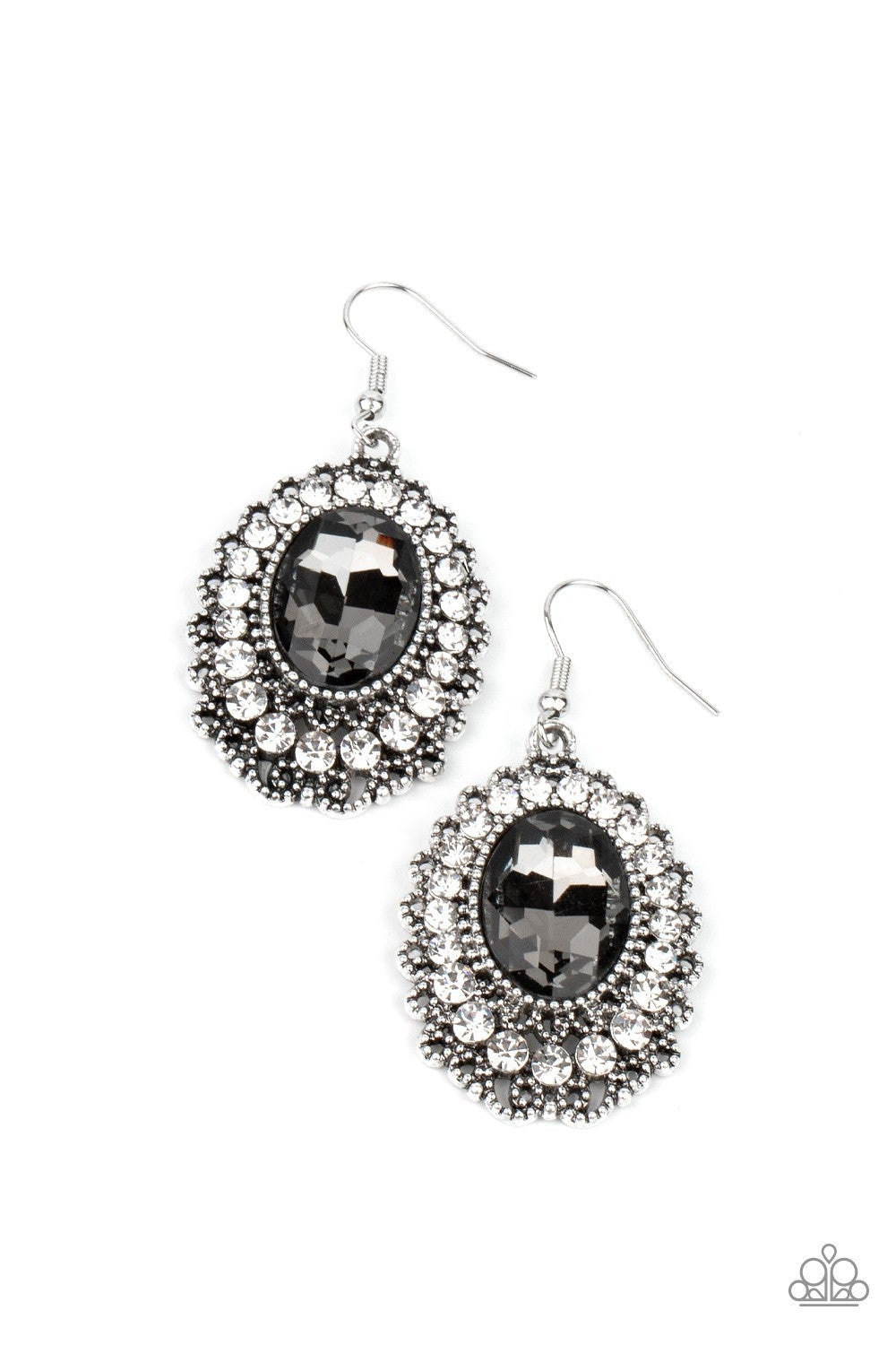 Glacial Gardens - Silver Earrings - Paparazzi Accessories