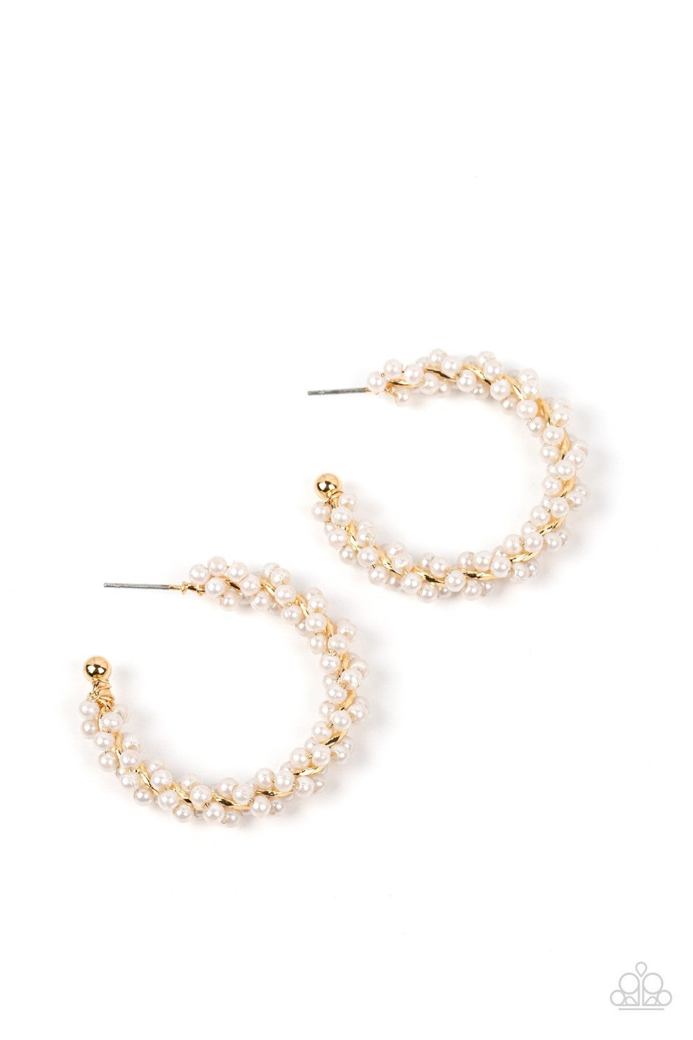 Yacht Royale - Gold Hoop Earrings - Paparazzi Accessories