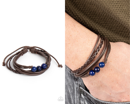 Rest Easy - Blue - Lapis Lazuli Stone Bracelet - Paparazzi Accessories