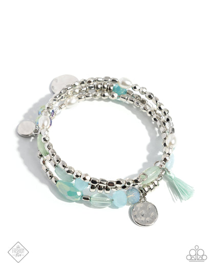 Refreshing Revel - Blue Coil Bracelet - Glimpses of Malibu - February 2025