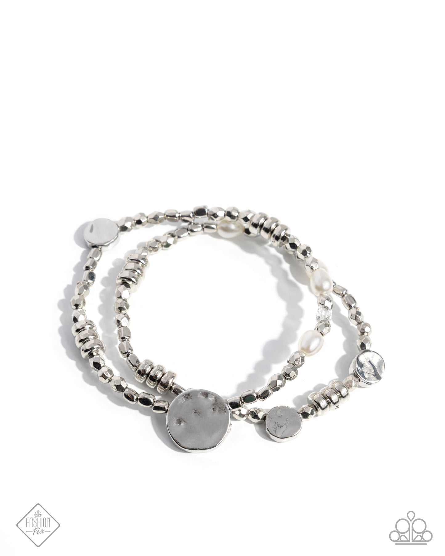 Refreshing Rumba - White Stretchy Bracelet - Glimpses of Malibu - February 2025