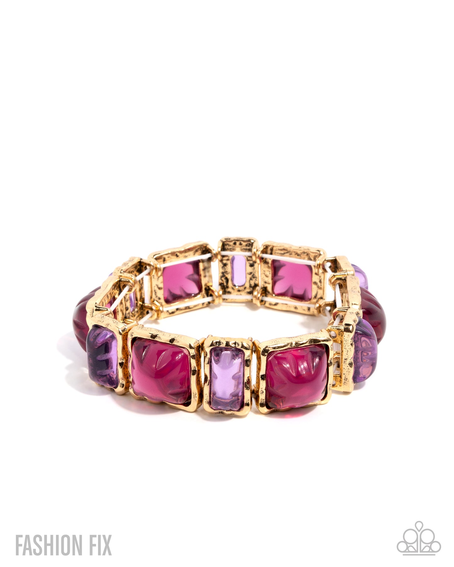 Retro Radical - Purple Bracelet - Glimpses of Malibu December 2025 - Paparazzi Accessories