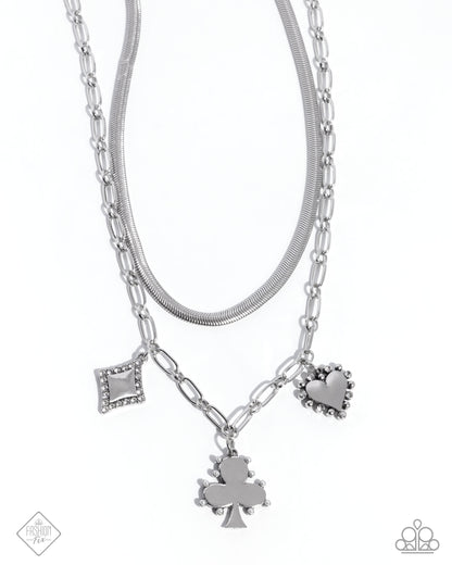 Sentimental Sunset - White Necklace - Sunset Sightings April 2025 - Paparazzi Accessories