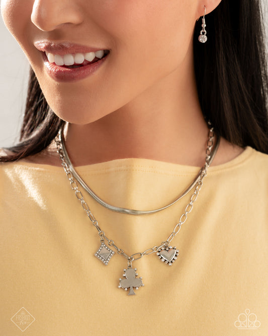 Sentimental Sunset - White Necklace - Sunset Sightings April 2025 - Paparazzi Accessories