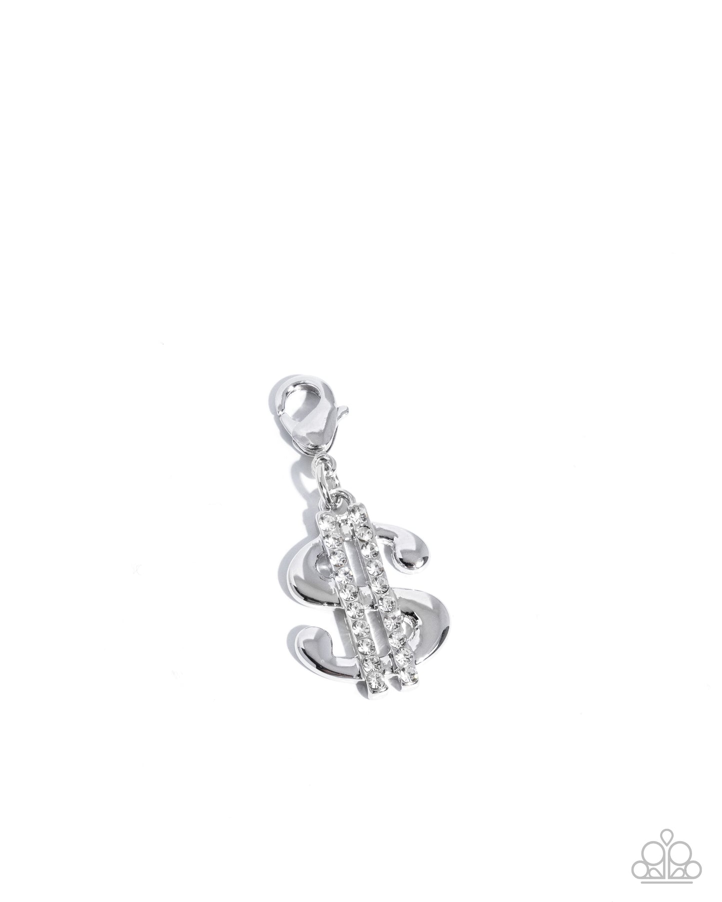 Shopping Spree - Rhodium Plated Charm - Paparazzi Accessories