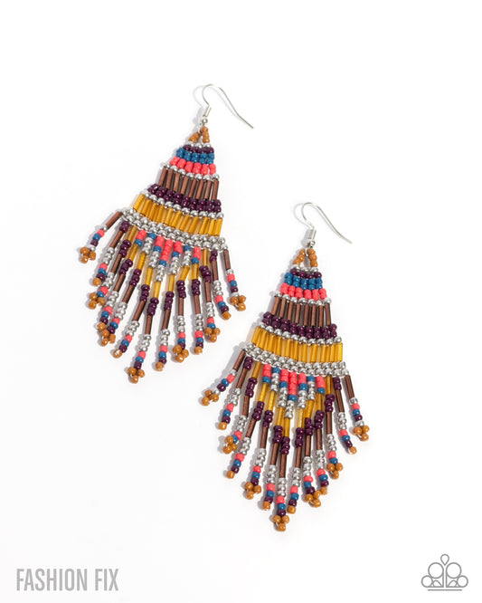 Take Hold of My Dreams - Multi Earrings - Sunset Sightings - October 2025 - Paparazzi Accessories