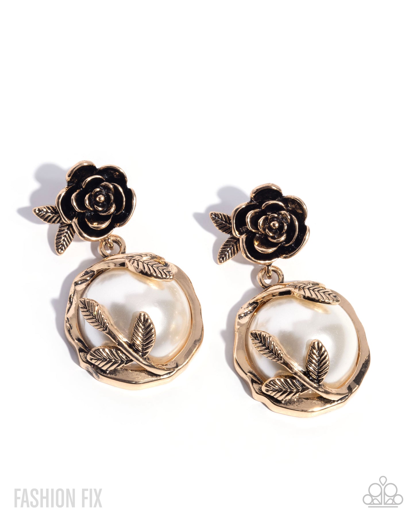 Tasteful Tea Party - Gold Post Earrings - Glimpses of Malibu June 2025 - Paparazzi Accessories