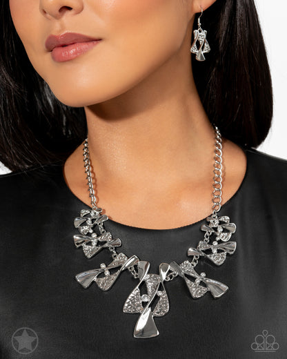 The Sands of Time - Silver Necklace - Paparazzi Accessories