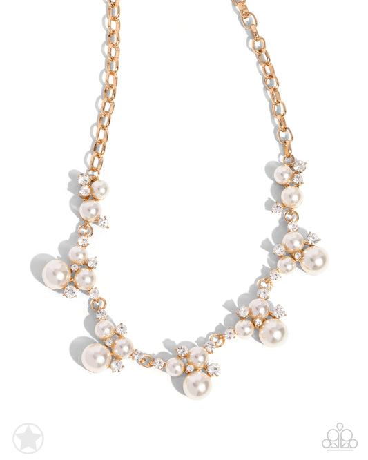Toast To Perfection - Gold - Pearl Necklace - Paparazzi Accessories