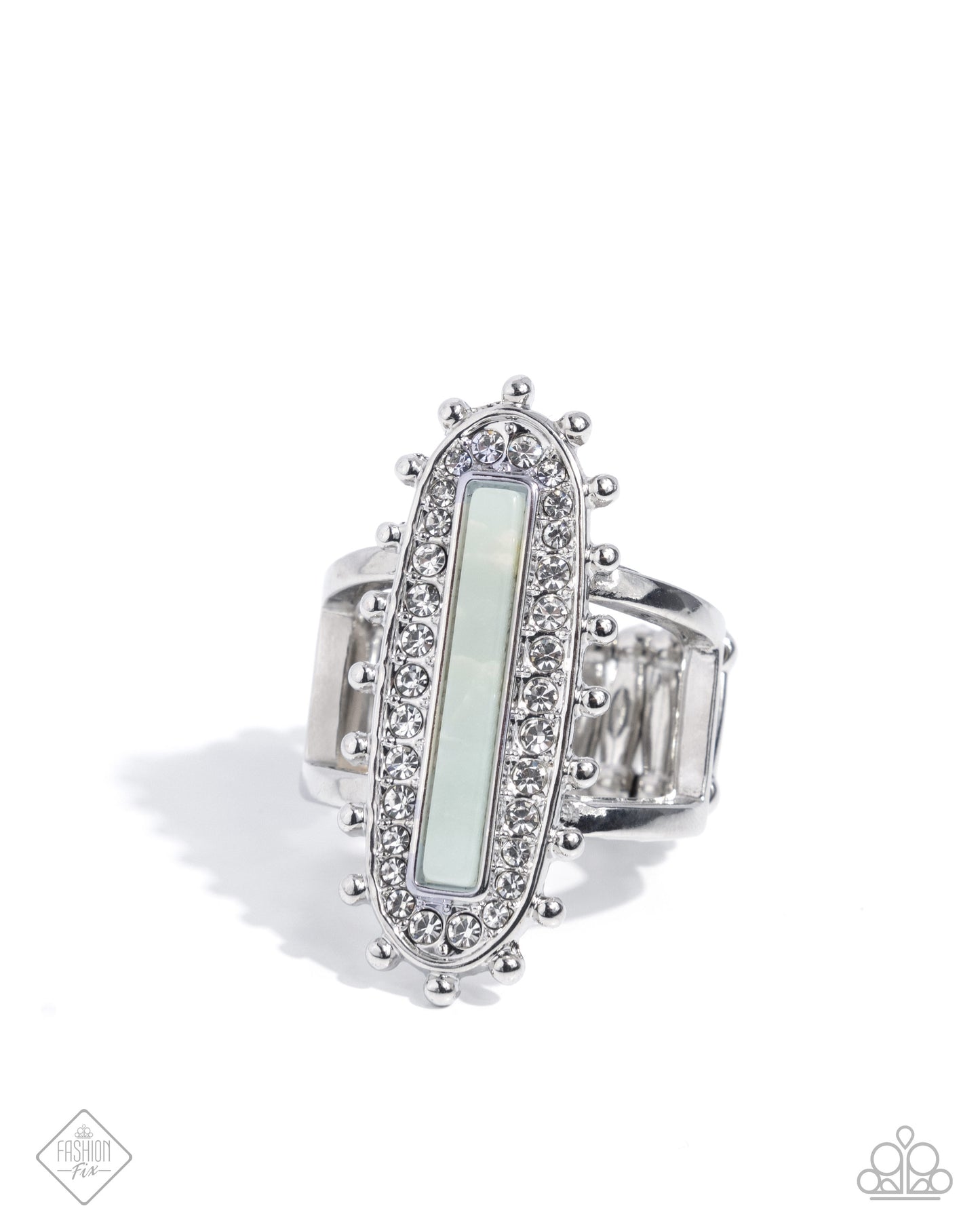 Top-Notch Taste - Blue Stone Silver Ring - Fiercely 5th Avenue January 2025