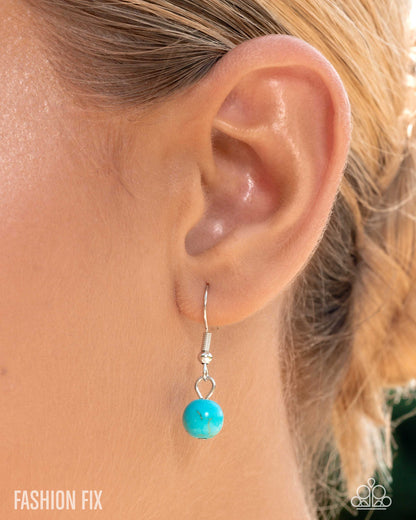 Valiant Voyage - Blue Necklace - Simply Santa Fe - October 2025 - Paparazzi Accessories