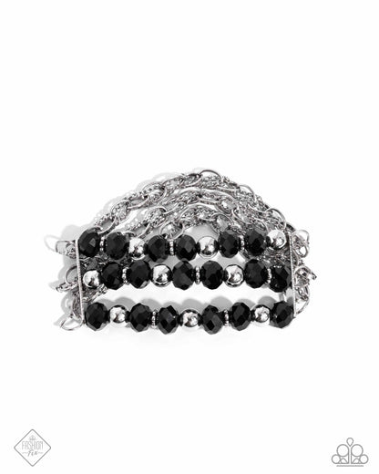 Vicious Vibe - Black Stretchy Bracelets - November 2024 Magnificent Musings