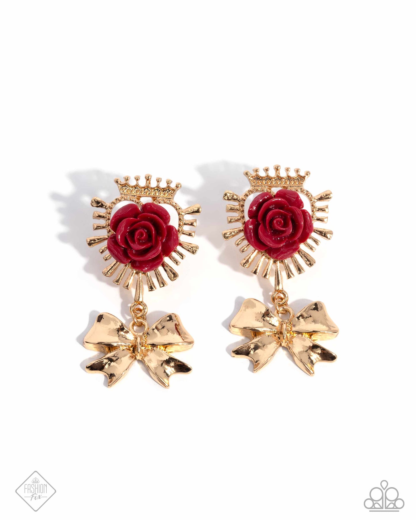 Victorian Value - Red Earrings - November 2024 Glimpses of Malibu