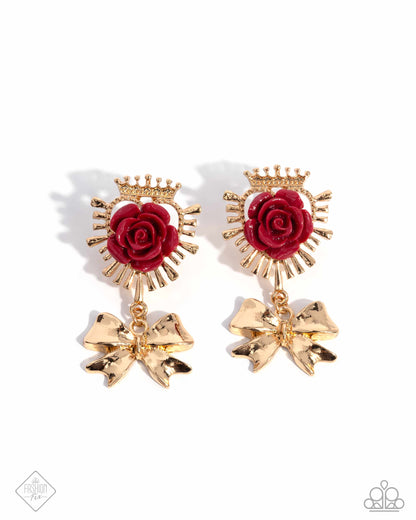 Victorian Value - Red Earrings - November 2024 Glimpses of Malibu