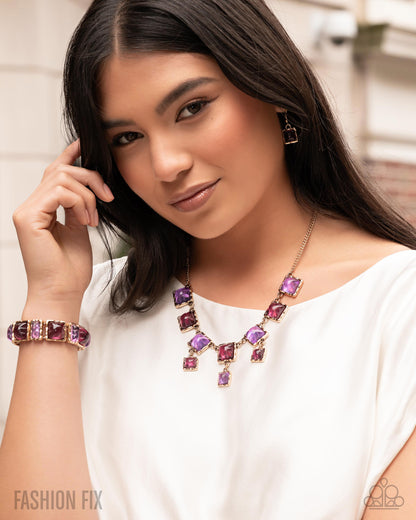 Vintage Boho - Purple Necklace - Glimpses of Malibu December 2025 - Paparazzi Accessories