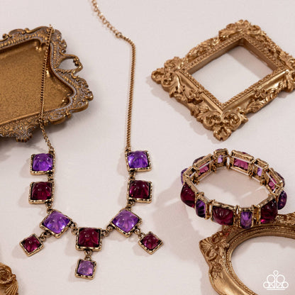 Vintage Boho - Purple Necklace - Glimpses of Malibu December 2025 - Paparazzi Accessories