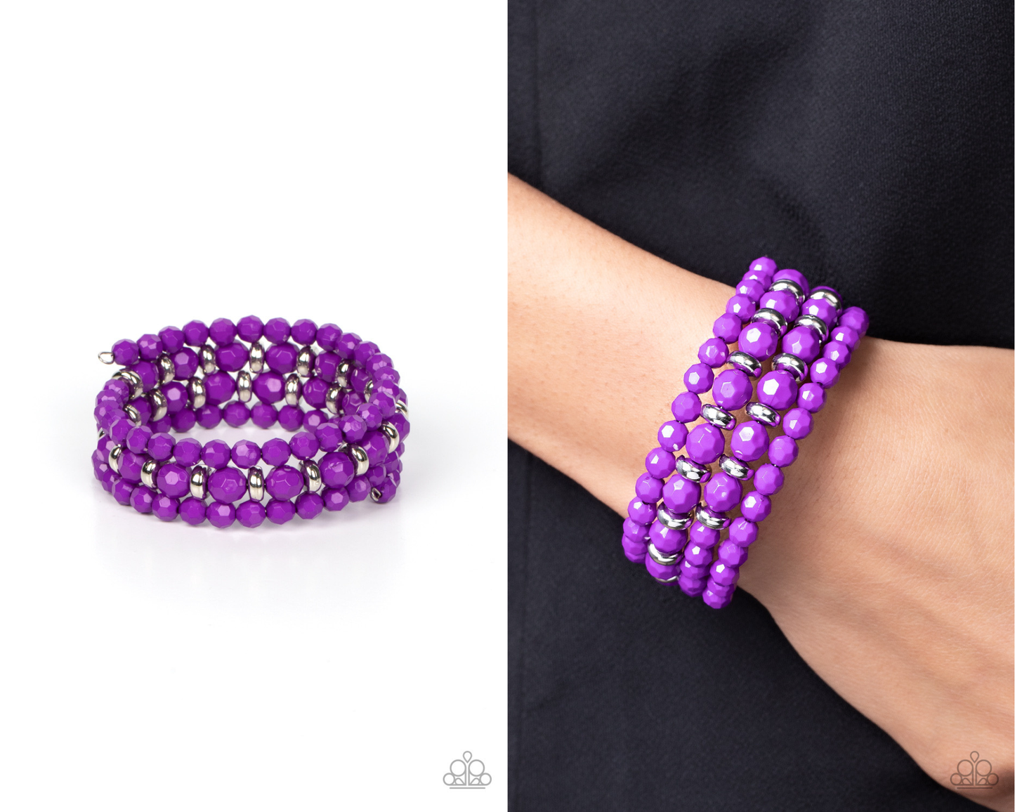 Its a Vibe - Purple Coil Bracelet - Paparazzi Accessories