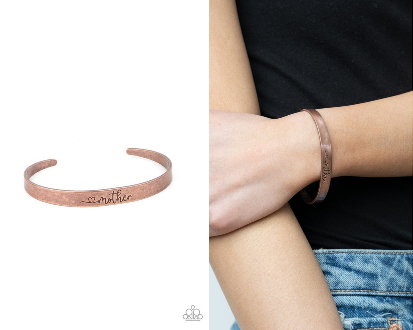 Sweetly Named - Copper - "Mother" Cuff Bracelet - Paparazzi Accessories