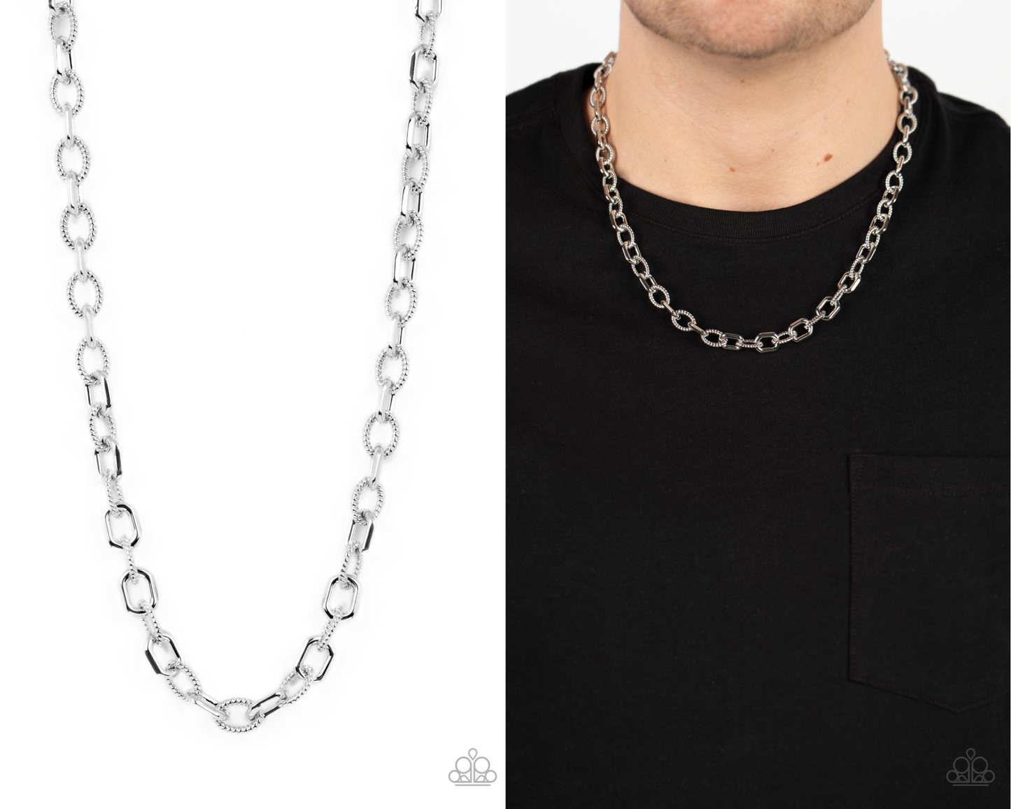 Modern Motorhead - Silver Necklace - Paparazzi Accessories
