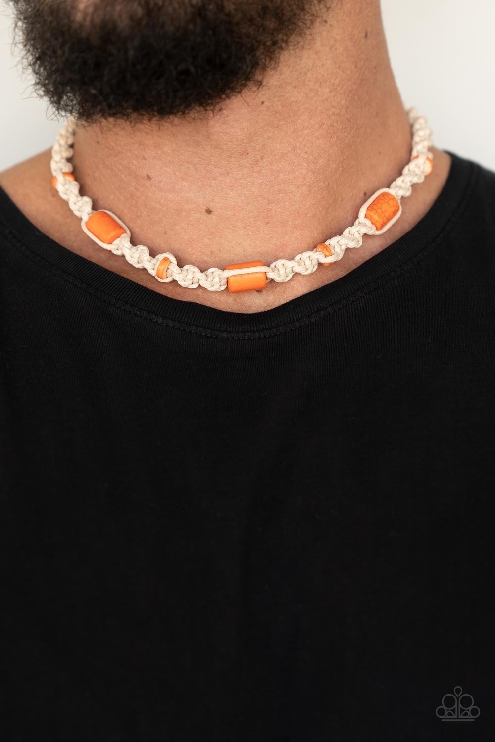 Explorer Exclusive - Orange Necklace - Paprazzi Accessories