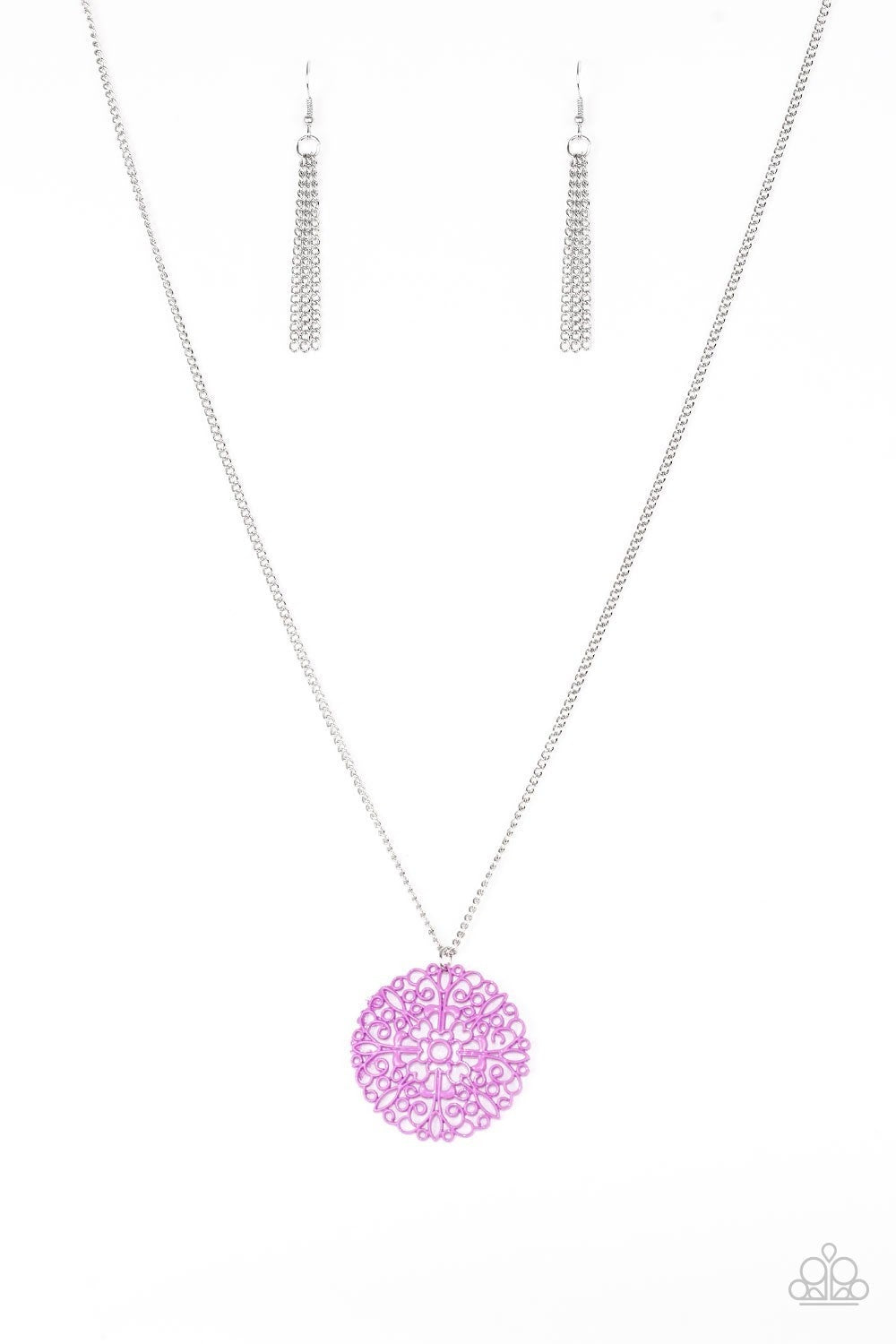 Midsummer Musical - Purple Dipped Necklace - Paparazzi Accessories