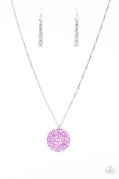 Midsummer Musical - Purple Dipped Necklace - Paparazzi Accessories