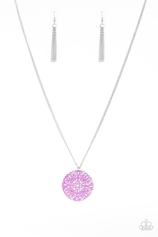Midsummer Musical - Purple Dipped Necklace - Paparazzi Accessories