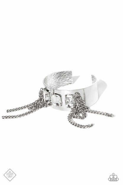 CHAIN Showers - White Bracelet - Paparazzi Accessories