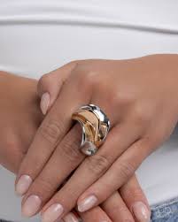 Abstract Academy - Silver & Gold Ring - Paparazzi Accessories