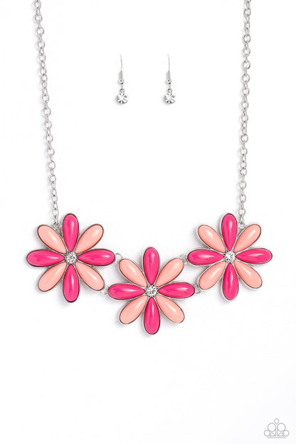 Bodacious Bouquet - Pink Necklace - Paparazzi Accessories