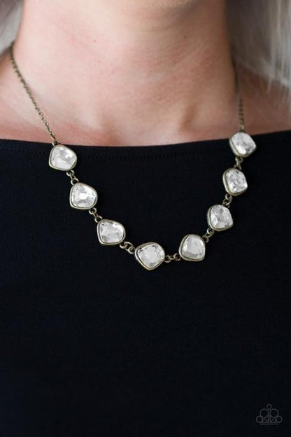The Imperfectionist - Brass Necklace - Paparazzi Accessories