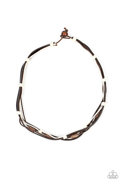 Backpack Paradise - Copper Urban Necklace - Paparazzi Accessories